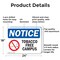 Signmission Tobacco Free Campus OSHA Notice Sign, Aluminum, 24in W x 18in L, 2PK OS-2PACK-NS-A-1824-L-16731 - alternate 6